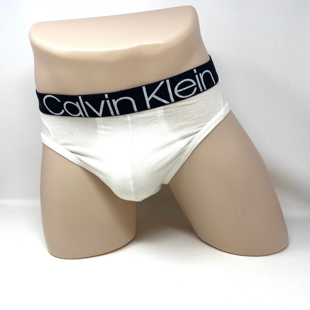 💖MEGA SALE💖Calvin Klein 1 Comfort Hip Briefs Cotton White Men  NB2681110